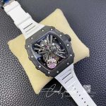 Replica Richard Mille Rm12 01 Tourbillon Kv Factory White Carbon Fiber Case (2)