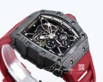 Replica Richard Mille Rm35 01 Bbr Factory Carbon Fiber Case Rubber Strap (8)