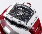 Replica Richard Mille Rm35 01 Bbr Factory Red Fabric Strap (8)