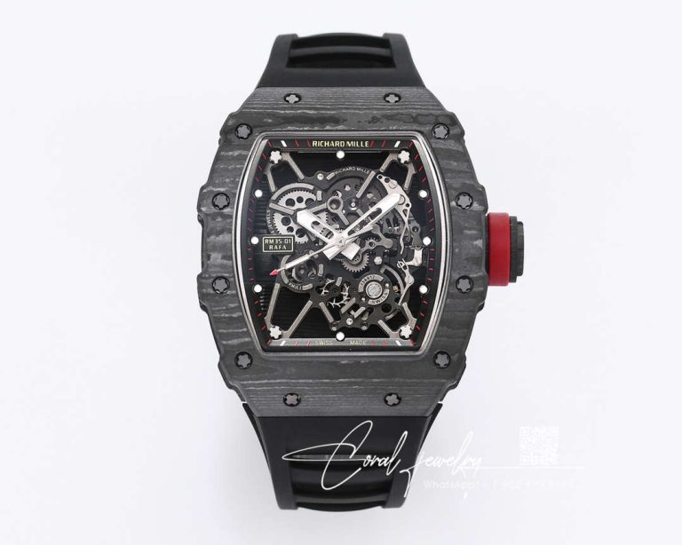 Replica Richard Mille Rm35 01 Bbr Factory Skeleton Dial Black Strap (1)