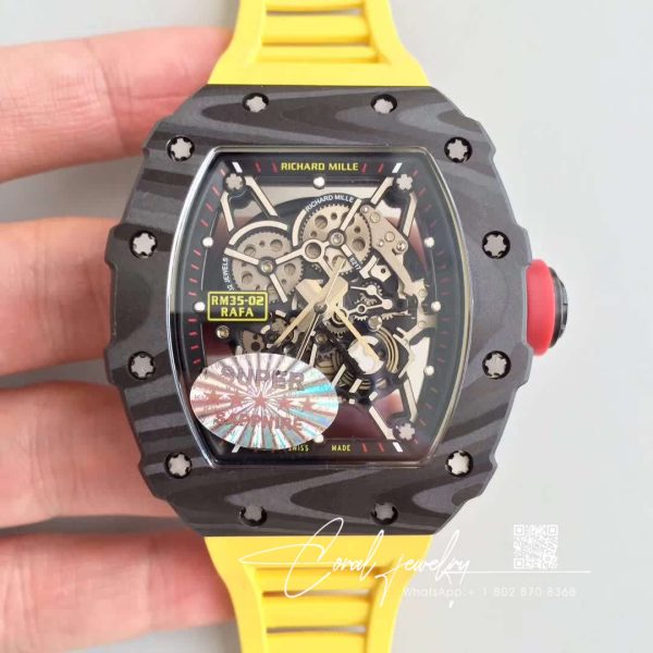 Replica Richard Mille Rm35 02 Rafael Nadal Kv Factory Black Skeleton Dial (1)