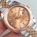 Replica Rolex Datejust 116234 02 36mm Ar Factory Rose Gold Dial (4)