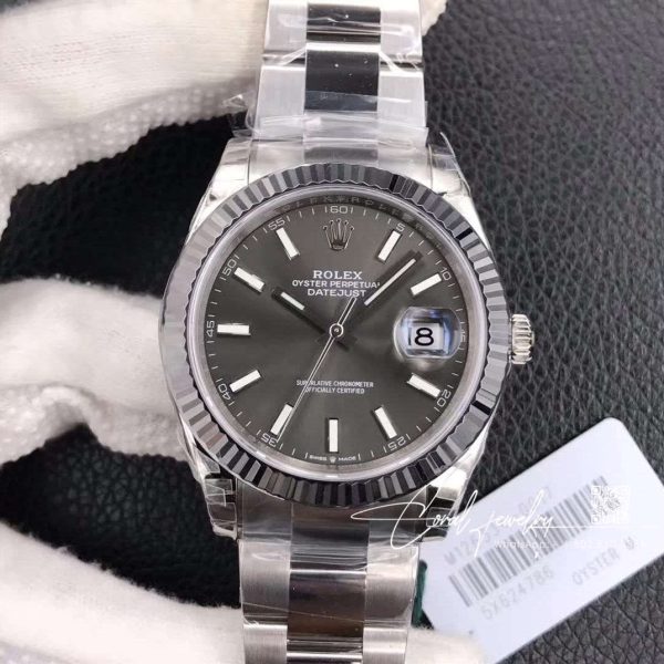 Replica Rolex Datejust 126334 41 Ar Factory Grey Dial (1)