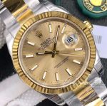 Replica Rolex Datejust 41mm M126333 0009 Clean Factory Gold Bezel (4)