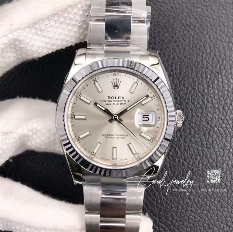 Replica Rolex Datejust M126300 0005 Ew Factory White Strap (1)