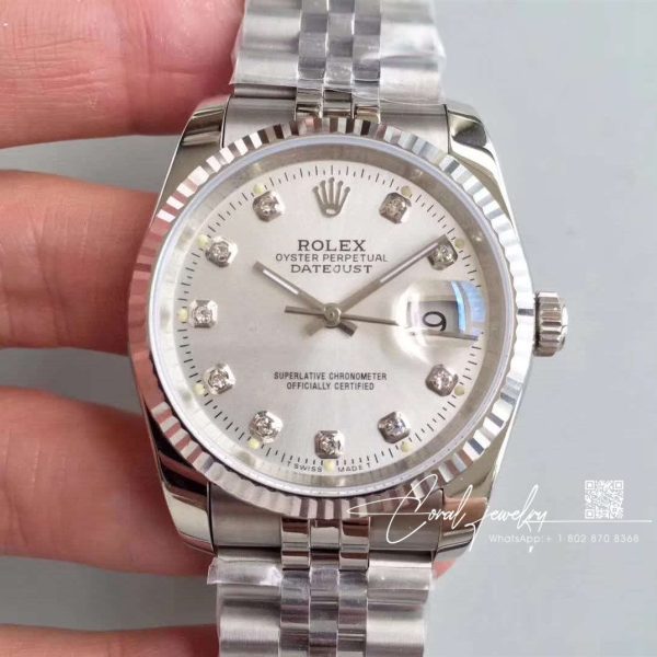 Replica Rolex Datejust M126331 Ew Factory Stainless Steel Strap (1)