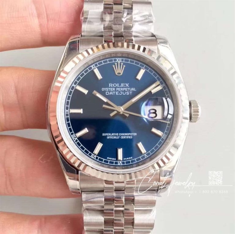 Replica Rolex Datejust M126334 0002 36mm Ar Factory Blue Dial (1)