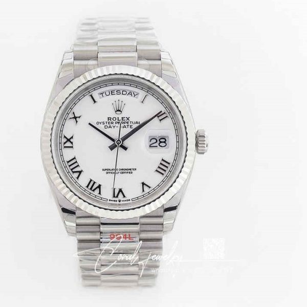 Replica Rolex Day Date 228239 83419 Ew Factory Stainless Steel Strap (1)