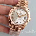 Replica Rolex Day Date 40 228235 Rose Gold 40mm Ew Factory Sundust Dial (3)