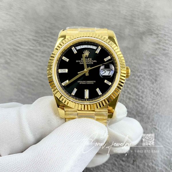 Replica Rolex Day Date 40mm Ew Factory Gold Strap (1)