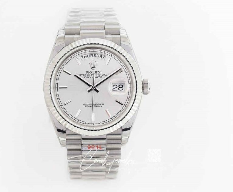 Replica Rolex Day Date 40mm Ew Factory Stainless Steel Strap (1)