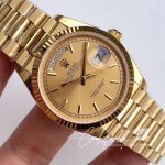 Replica Rolex Day Date M128238 0045 Yellow Gold Ew Factory Champagne Dial (4)