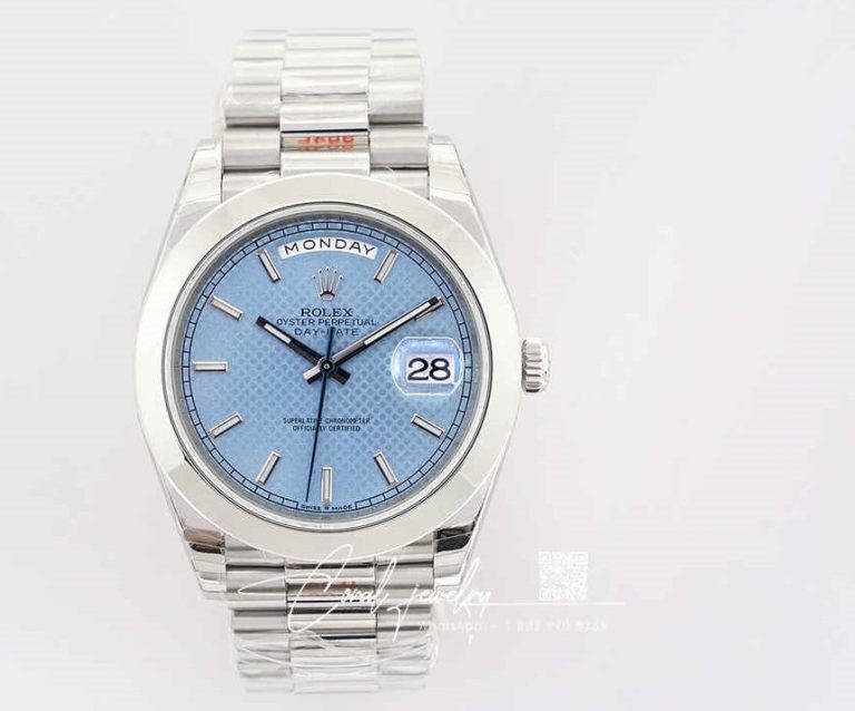 Replica Rolex Day Date M228206 0004 Ew Factory Stainless Steel Strap (1)