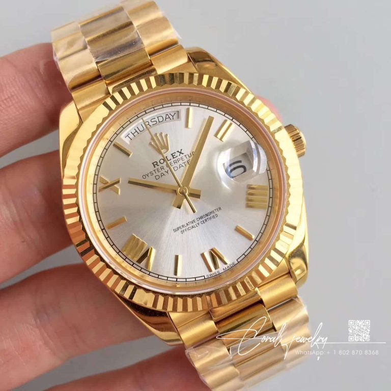 Replica Rolex Day Date M228238 0042 Ew Factory Gold Strap (2)