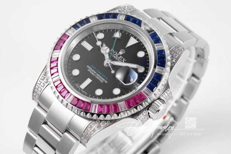 Replica Rolex Gmt Master Ii 116759 Saru 78209 Or Factory Black Dial (2)