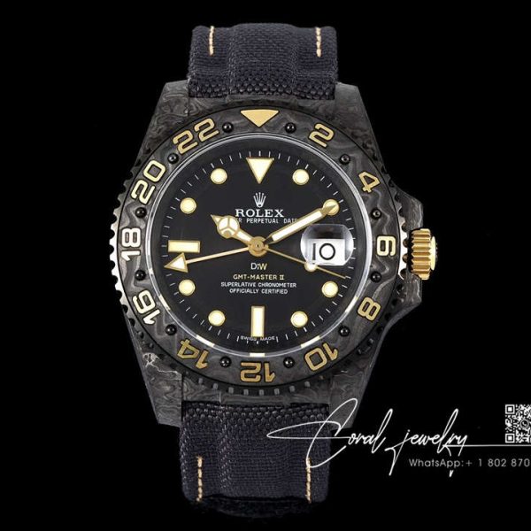 Replica Rolex Gmt Master Ii Diw Black Strap 1 (1)