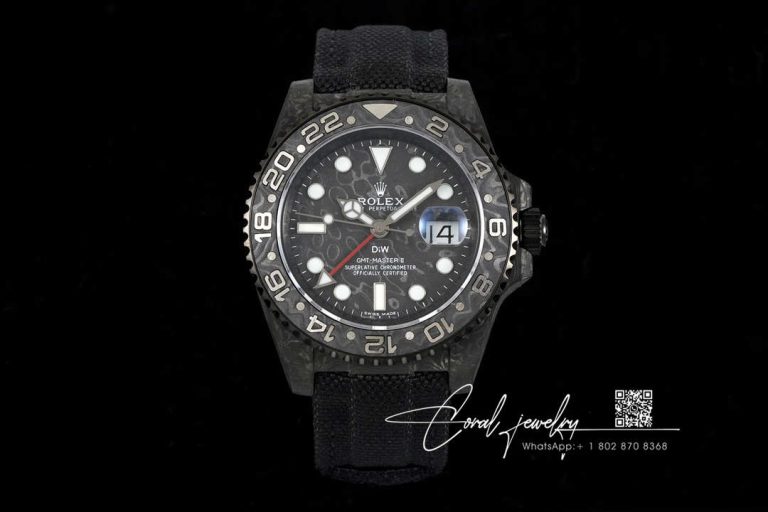 Replica Rolex Gmt Master Ii Diw Black Strap (1)