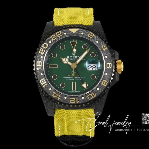 Replica Rolex Gmt Master Ii Diw Yellow Strap (10)