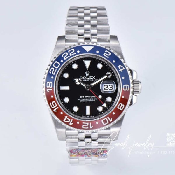 Replica Rolex Gmt Master Ii M126710blro 0002 Clean Factory Black Dial (1)