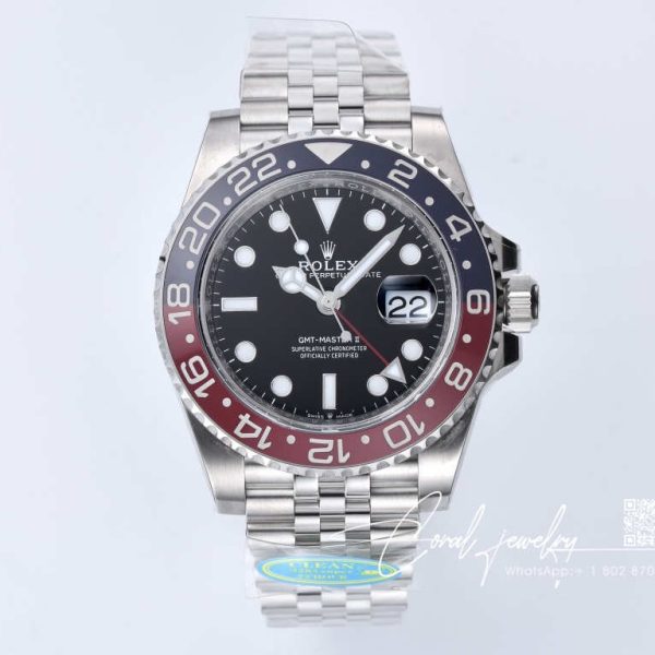 Replica Rolex Gmt Master Ii M126710blro 0002 Clean Factory V3 Stainless Steel Strap (1)