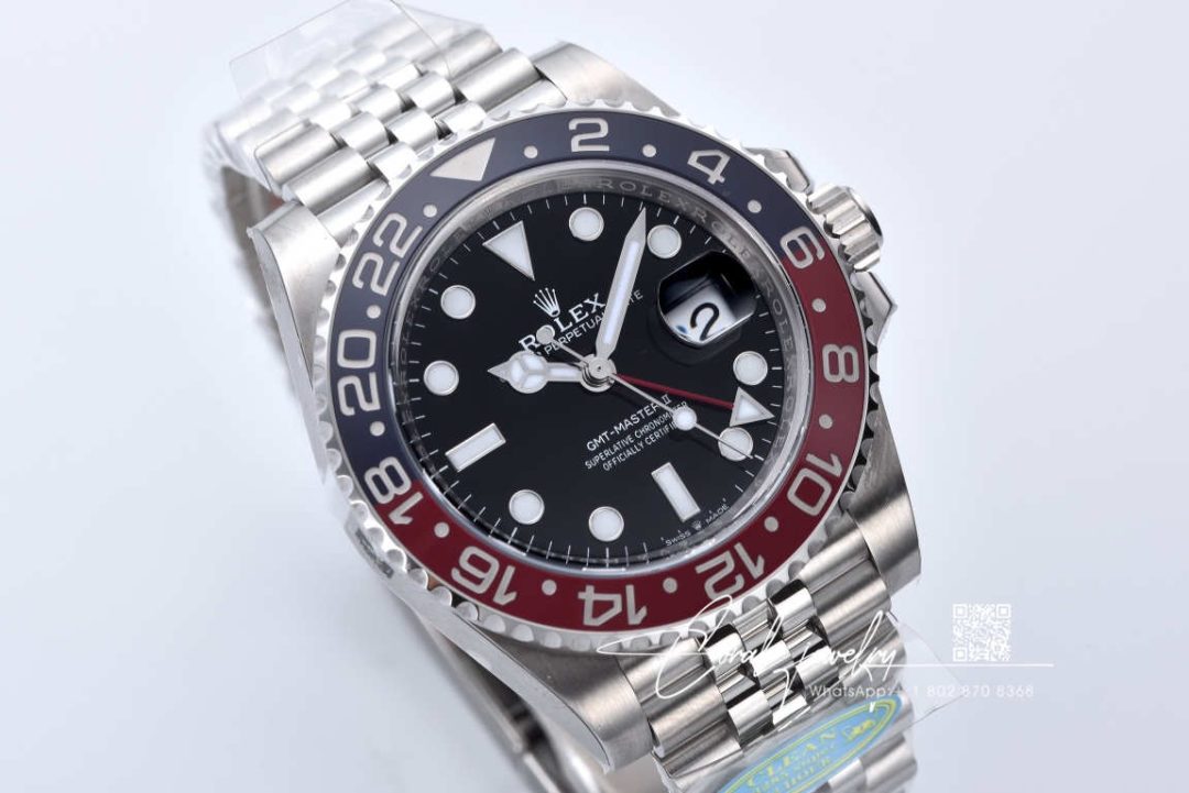 Replica Rolex Gmt Master Ii M126710blro 0002 Clean Factory V3 Stainless Steel Strap (4)