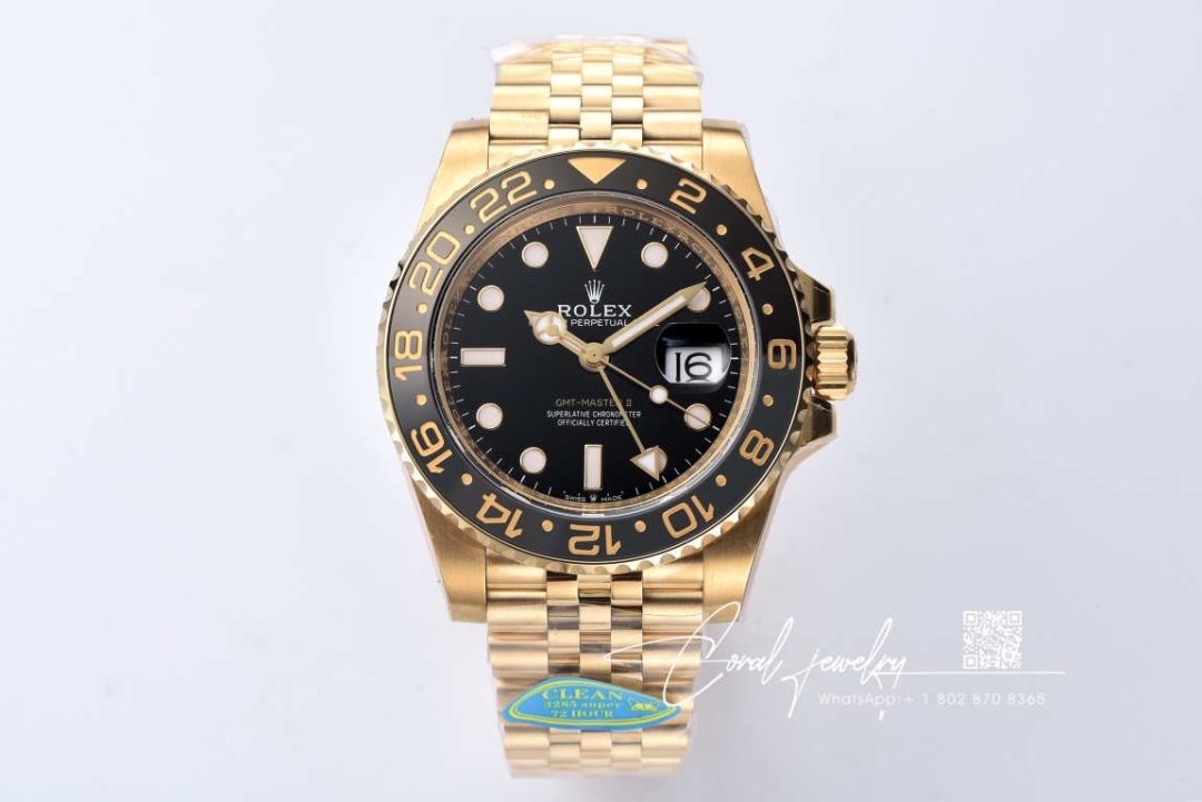 Replica Rolex Gmt Master Ii M126718grnr 0001 Clean Factory Black Bezel (1)