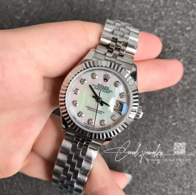 Replica Rolex Lady Datejust 28mm White Dial (2)