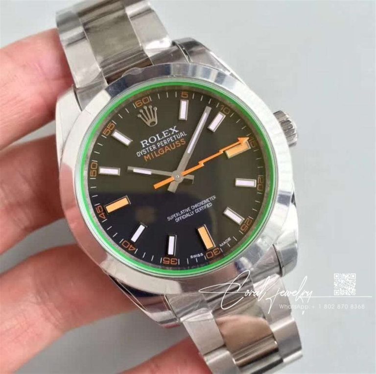 Replica Rolex Milgauss 116400gv Ar Factory Black Dial (2)