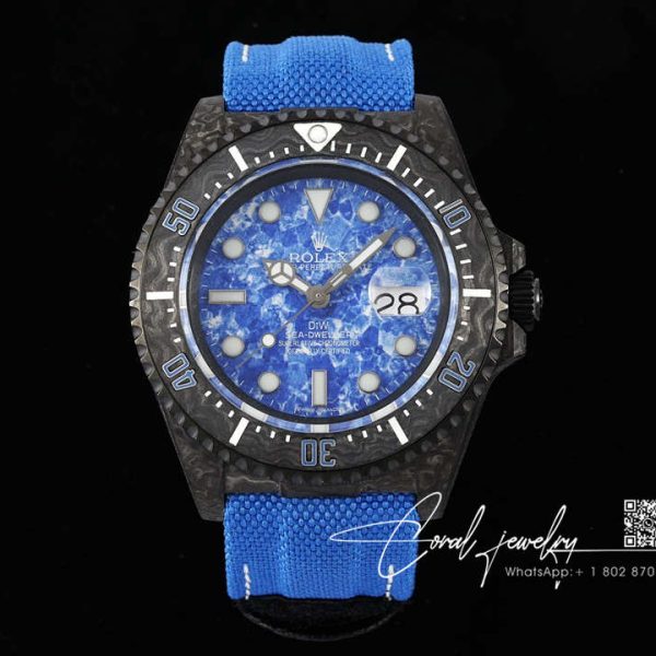 Replica Rolex Sea Dweller Diw Factory Blue Strap (1)