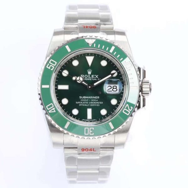 Replica Rolex Submariner 116610lv 97200 Noob Factory V11 Green Dial (1)