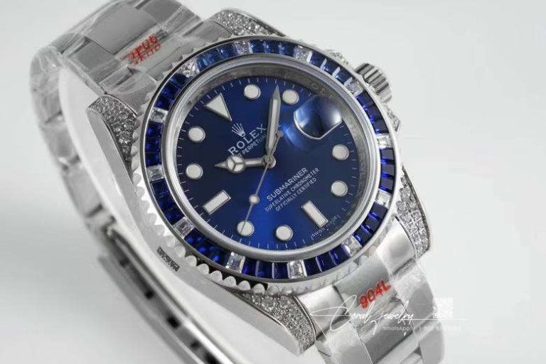 Replica Rolex Submariner Date 116619lb Diamond Customized Edition Gs Factory Blue Dial (2)