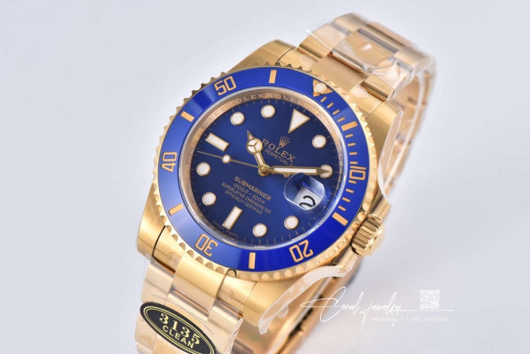 Replica Rolex Submariner M116618lb 0003 Clean Factory Gold Strap (2)