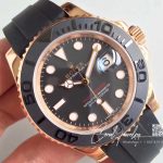 Replica Rolex Yacht Master 40mm 116655 Noob Factory Black Dial (4)