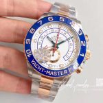 Replica Rolex Yacht Master Ii 116681 Jf Factory Rose Gold White Dial (3)