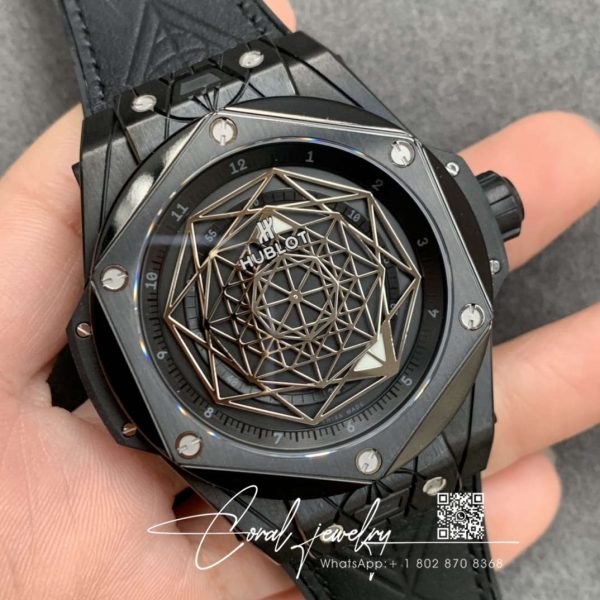 Replica Hublot Big Bang 415.cx.1112.vr.mxm18 Wwf Factory Black Strap (2)