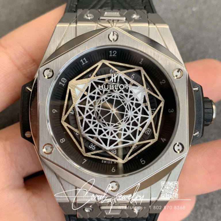 Replica Hublot Big Bang Sang Bleu Titanium 415.nx.1112.vr.mxm16 Wwf Factory Black Dial (1)