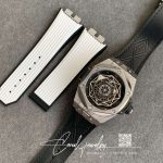 Replica Hublot Big Bang Sang Bleu Titanium 415.nx.1112.vr.mxm16 Wwf Factory Black Dial (9)