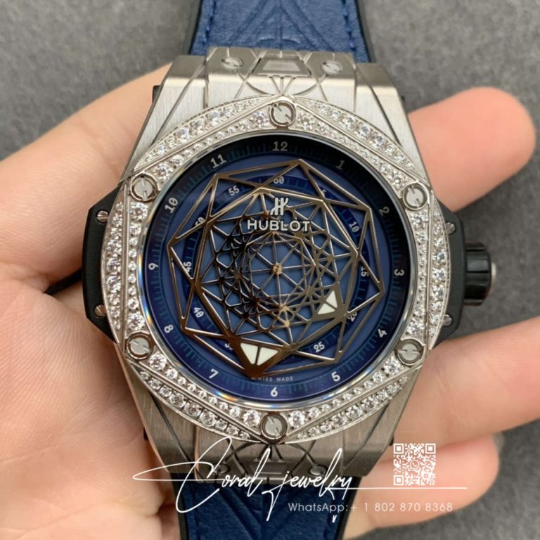 Replica Hublot Big Bang Wwf Factory Blue Dial (1)