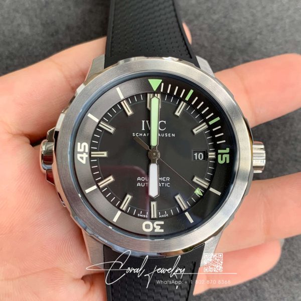 Replica Iwc Aquatimer Iw329001 V6 Factory Black Strap (1)