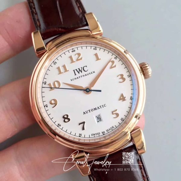 Replica Iwc Da Vinci Automatic Iw356601 Rose Gold Mks Factory White Dial (2)