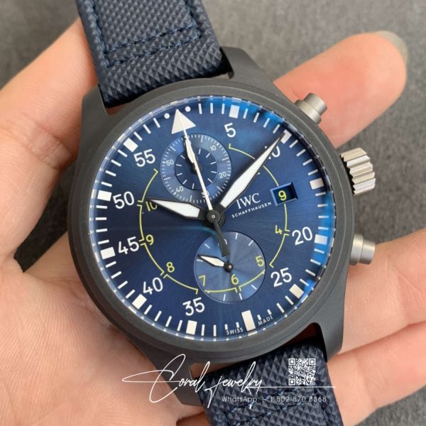 Replica Iwc Pilot Iw389008 Zf Factory Blue Strap (2)