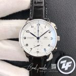 Replica Iwc Portugieser Chronograph Edition 150 Years Iw371602 Zf Factory White Dial (1)