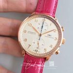 Replica Iwc Portugieser Zf Factory Pink Strap (3)