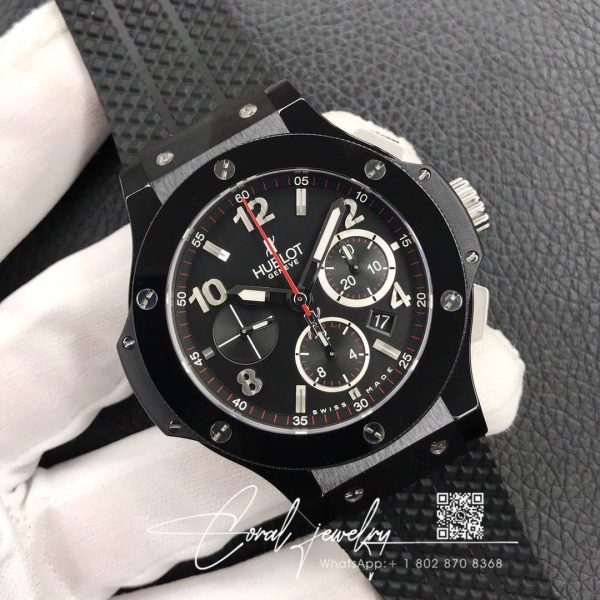 Replica Hublot Big Bang 301.sb.131.rx V6 Factory Black Strap (2)