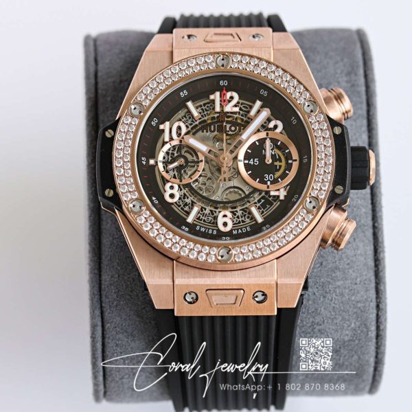 Replica Hublot Big Bang 421.ox.1180.rx.1104 Zf Factory Black Rubber Strap (1)