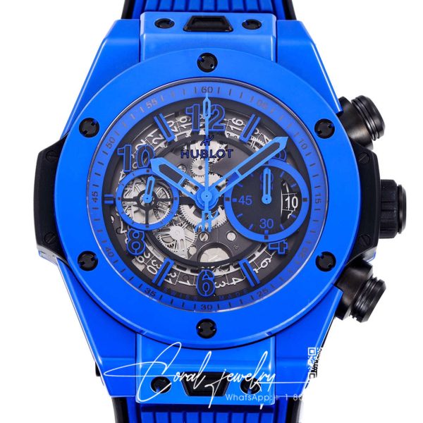 Replica Hublot Big Bang Unico 411.es.5119.rx Zf Factory Blue Ceramic Case (2)