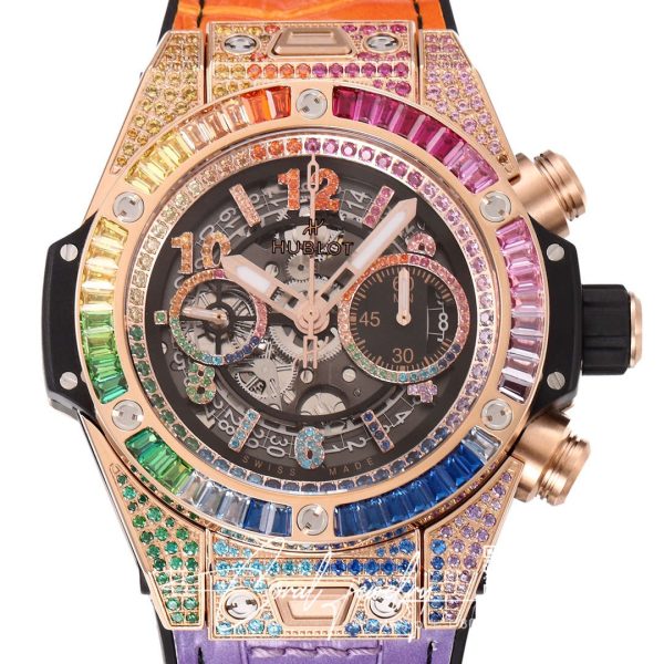 Replica Hublot Big Bang Unico 411.ox.9910.lr.0999 Zf Factory Rainbow Case (2)