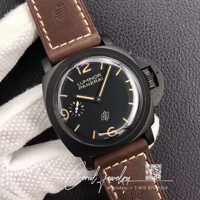 Replica Panerai Luminor 1950 3 Days Pam 375 Zf Factory Black Dial (2)