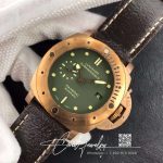 Replica Panerai Luminor Submersible 1950 Bronzo Pam382 Vs Factory V2 Green Dial (3)