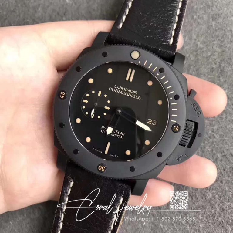 Replica Panerai Luminor Submersible 1950 Pam508 Vs Factory V2 Black Dial (2)